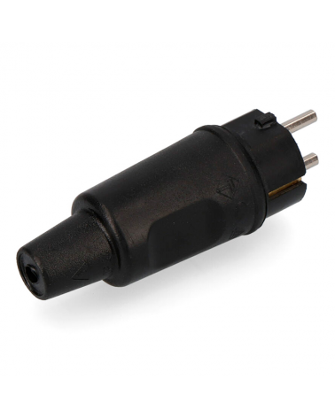4.8mm KOPP rubber plug pin black