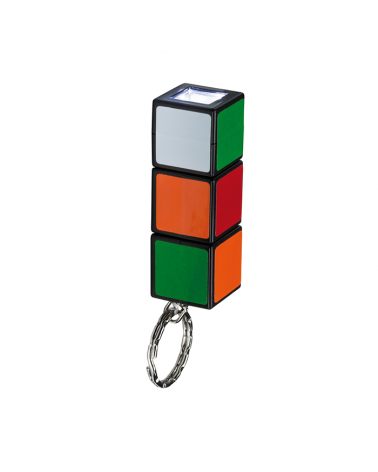 LED B0.3W 5.5Lm Rubic Cube Keychain Flashlight