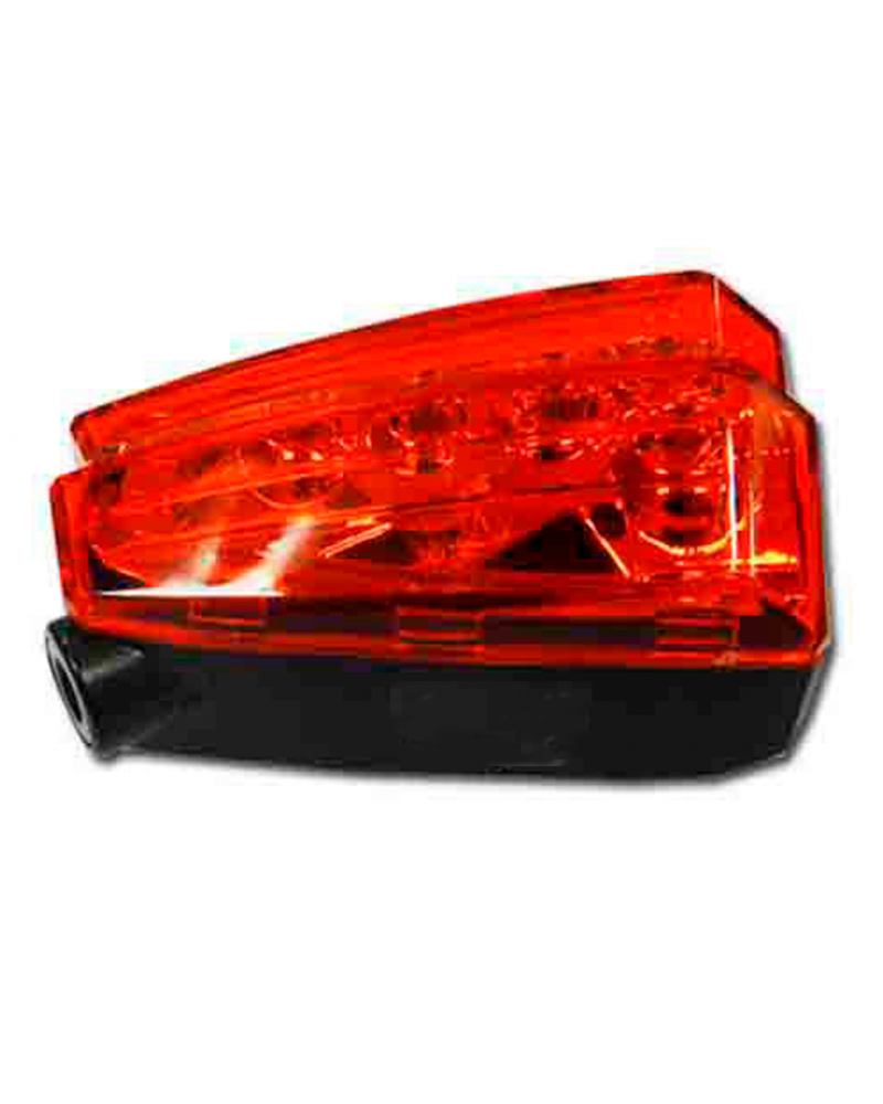 Torch light for rear bicycle with 5 leds and 2 lasers