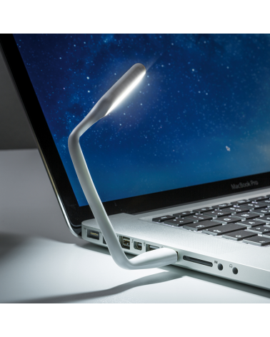 Light for reading usb led 0.5w flexible neck silicone white color 5V 30,000 hours