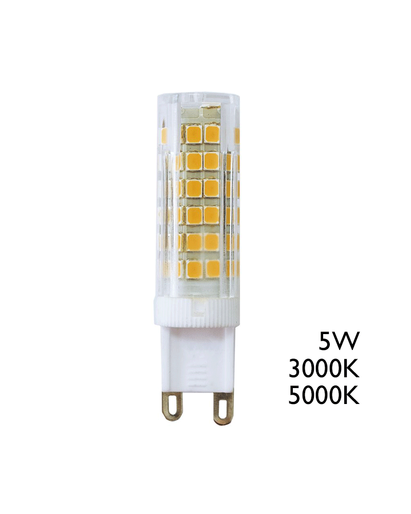 G9 LED 5W luz cálida 500Lm alta luminosidad y reducidas dimensiones