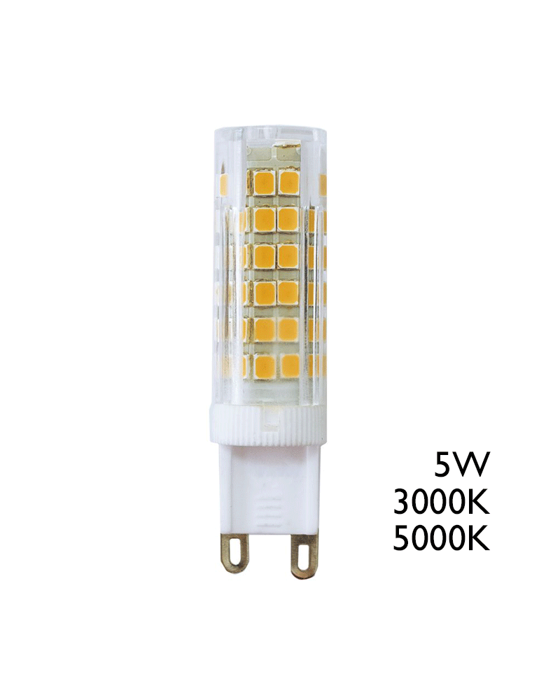 G9 LED 5W warm light 500Lm high luminosity and small dimensions