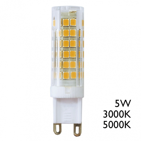 G9 LED 5W warm light 500Lm high luminosity and small dimensions