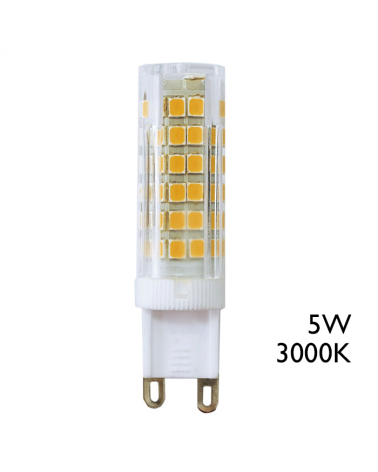 G9 LED 5W luz cálida 500Lm alta luminosidad y reducidas dimensiones