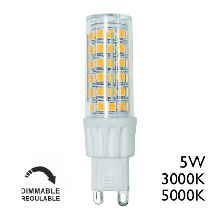 G9 LED 5W Regulable 450Lm alta luminosidad