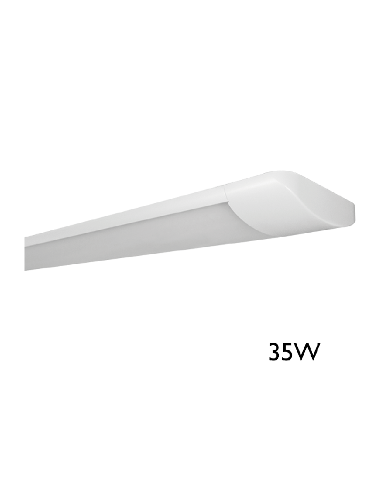 LED screen 35W 120cm white light 4000K high luminosity 3956Lm. white finish