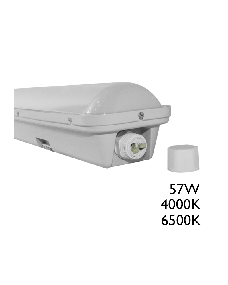 Waterproof LED luminaire 57W 1500mm IP65 surface