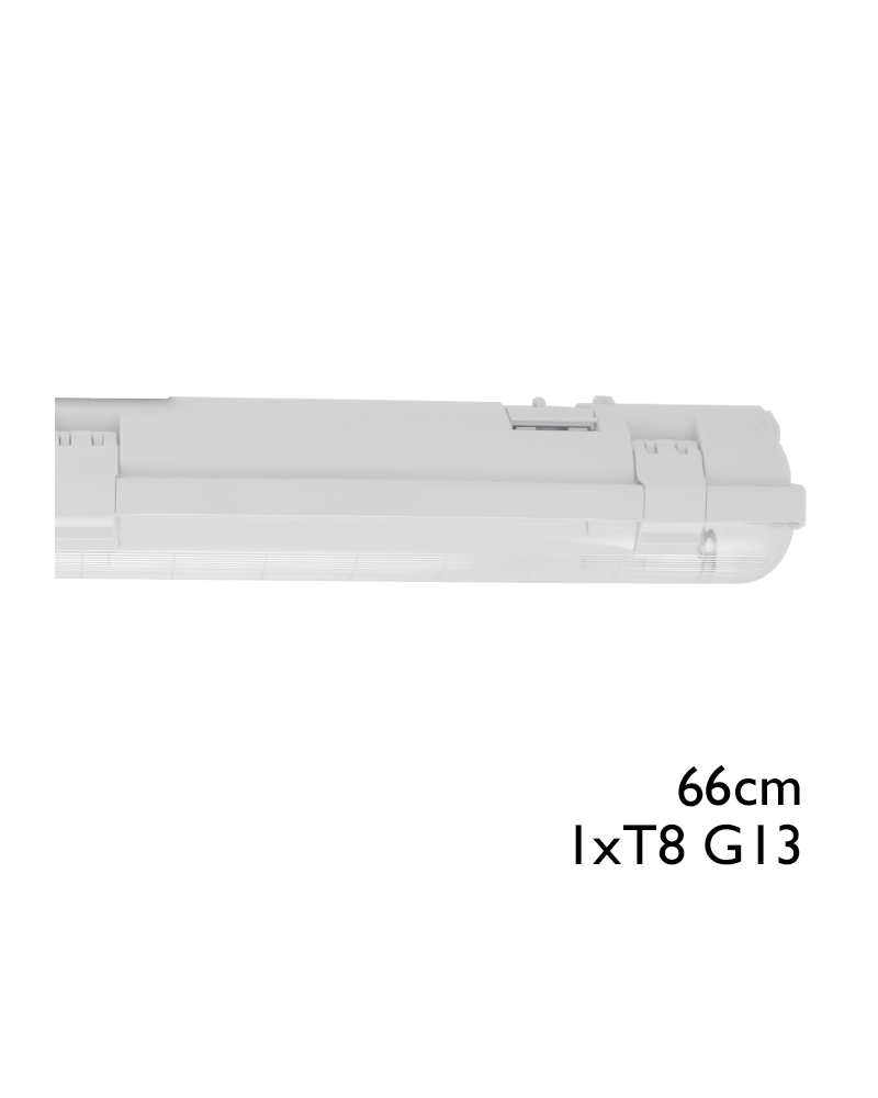 Regleta estanca ECO LED IP65 1x600mm para 1 tubo led G13 T8