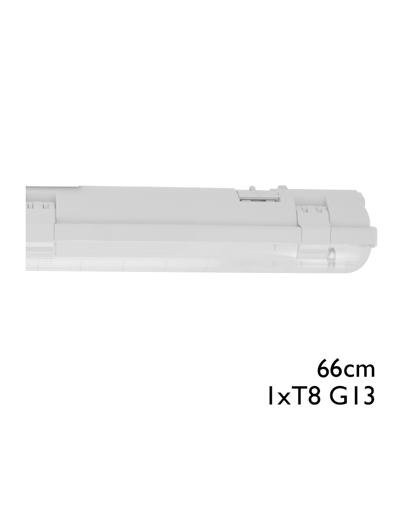 Waterproof strip ECO LED IP65 1x600mm for 1 led tube G13 T8