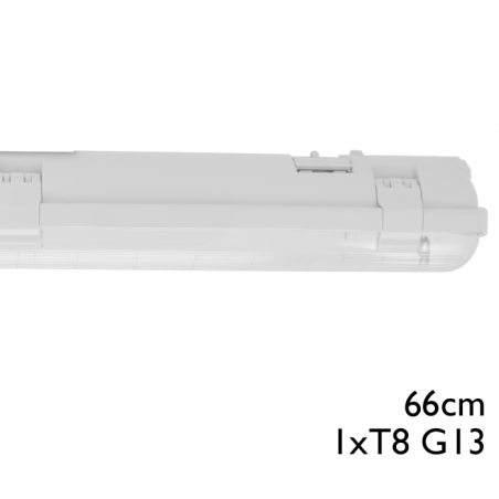 Regleta estanca ECO LED IP65 1x600mm para 1 tubo led G13 T8