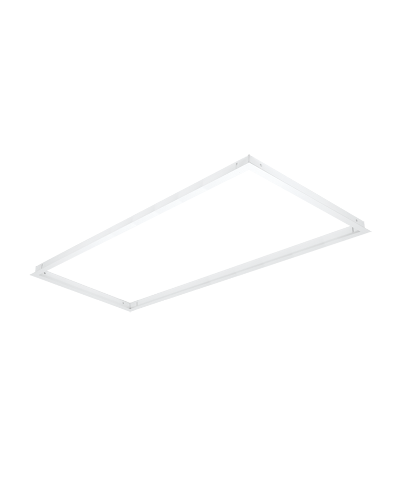 Plaster embedding frame for 120x30cm panel.