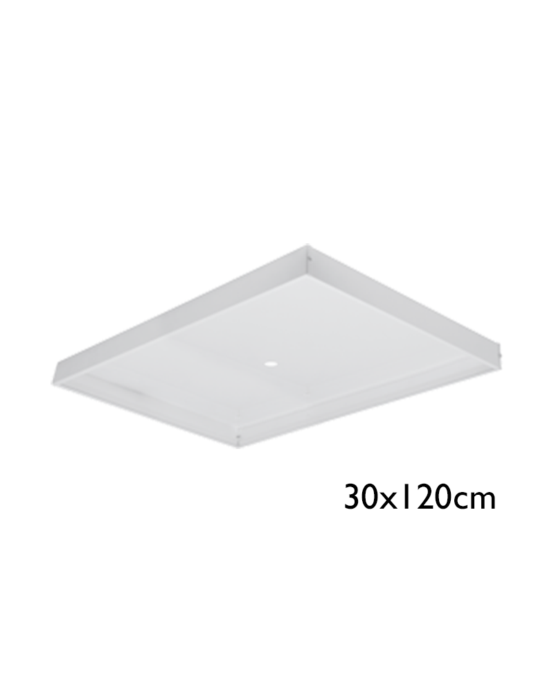 Cajón para superficie para panel 120x30cms