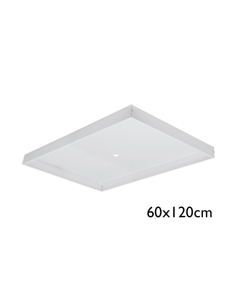 Cajón para superficie para panel 120x60cms
