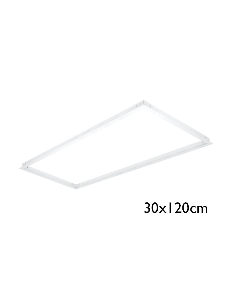 Removable recessed frame 120x30x4.8cm.