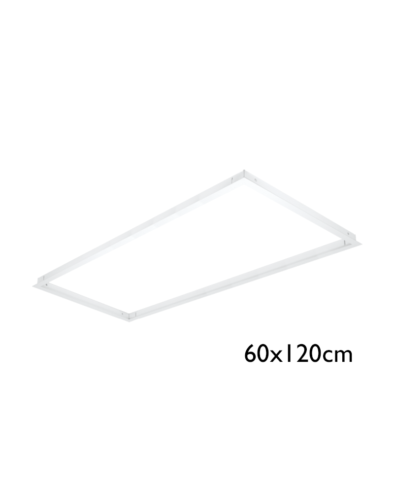 Detachable recessed frame 60x120x4.8 cm.