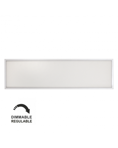 Recessed LED panel 36W 120x30cm Dali dimmable steel body +50,000h. IP40