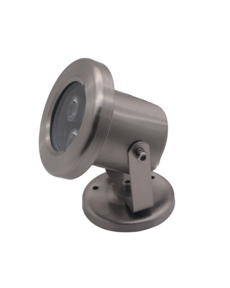 Submersible and adjustable LED spotlight 8W 6500K IP68 12V for pools and ponds
