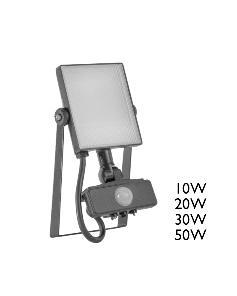 Outdoor projector with presence and brightness sensor 5000K IP65
