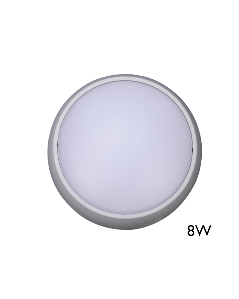 Aplique y plafón de exteriores 17cm LED 8W IP54 120º para pared o techo