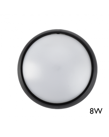 Wall or ceiling white 8W IP54 120º outdoor wall or ceiling light