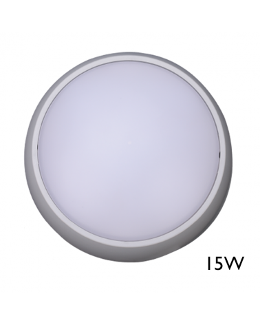 Wall or ceiling 26cm LED 15W IP54 120º outdoor wall or ceiling light