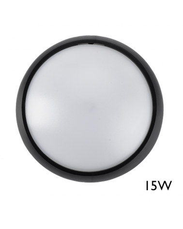 Wall or ceiling white 15W IP54 120º outdoor wall or ceiling light