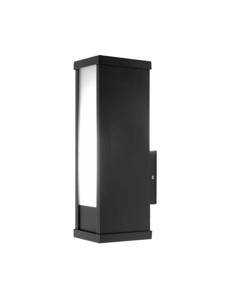 Low consumption outdoor wall light 26W black color IP44 PL-D