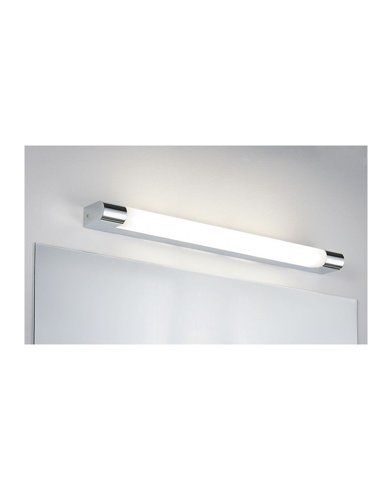 40cm Aplique espejo baño Negro 3000K IP44 Lampara de baño con luz blanca cálida 8W 570lm Oktaplex Lighting 