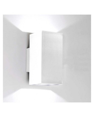 Indoor wall light 8x17.4cm cubic aluminum upper and lower light 2xGU10