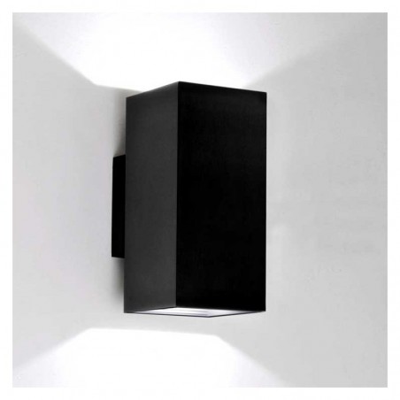 Indoor wall light 8x17.4cm cubic aluminum upper and lower light 2xGU10