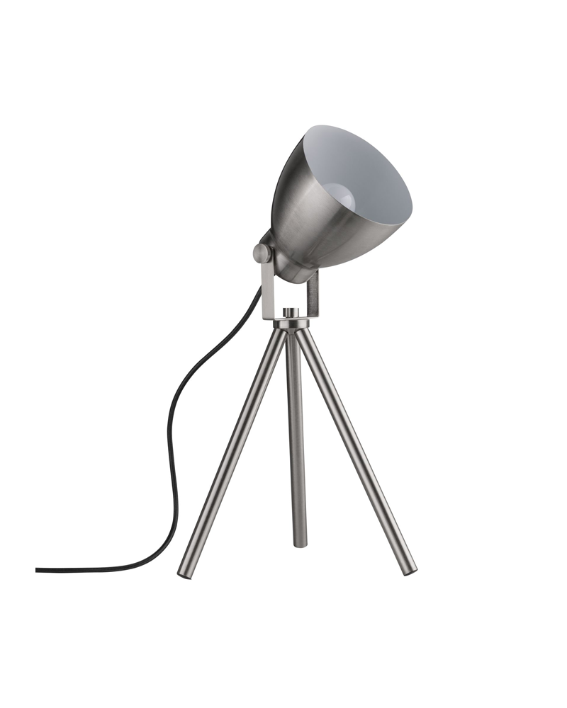 Nickel Satin Table Lamp with Three Legs 20W E27