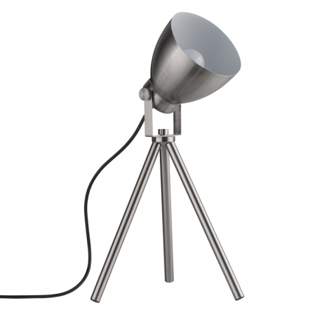 Nickel Satin Table Lamp with Three Legs 20W E27