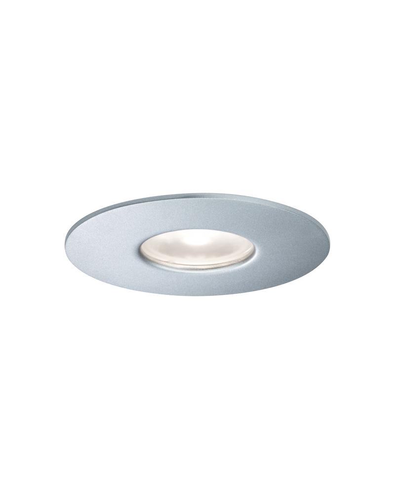 Recessed downlight IP44 4000 K 34° 5.8 W Silver