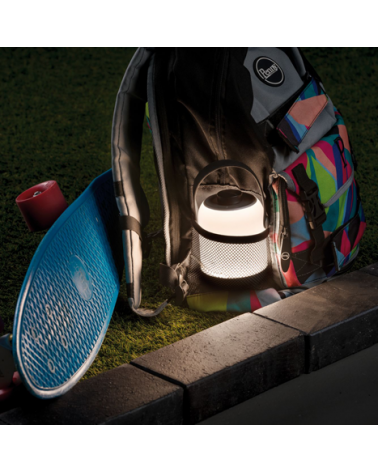 Portable table lamp IP44 Matt chrome dimmable with battery