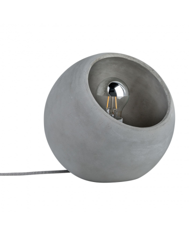 Concrete sphere table lamp 20W E27