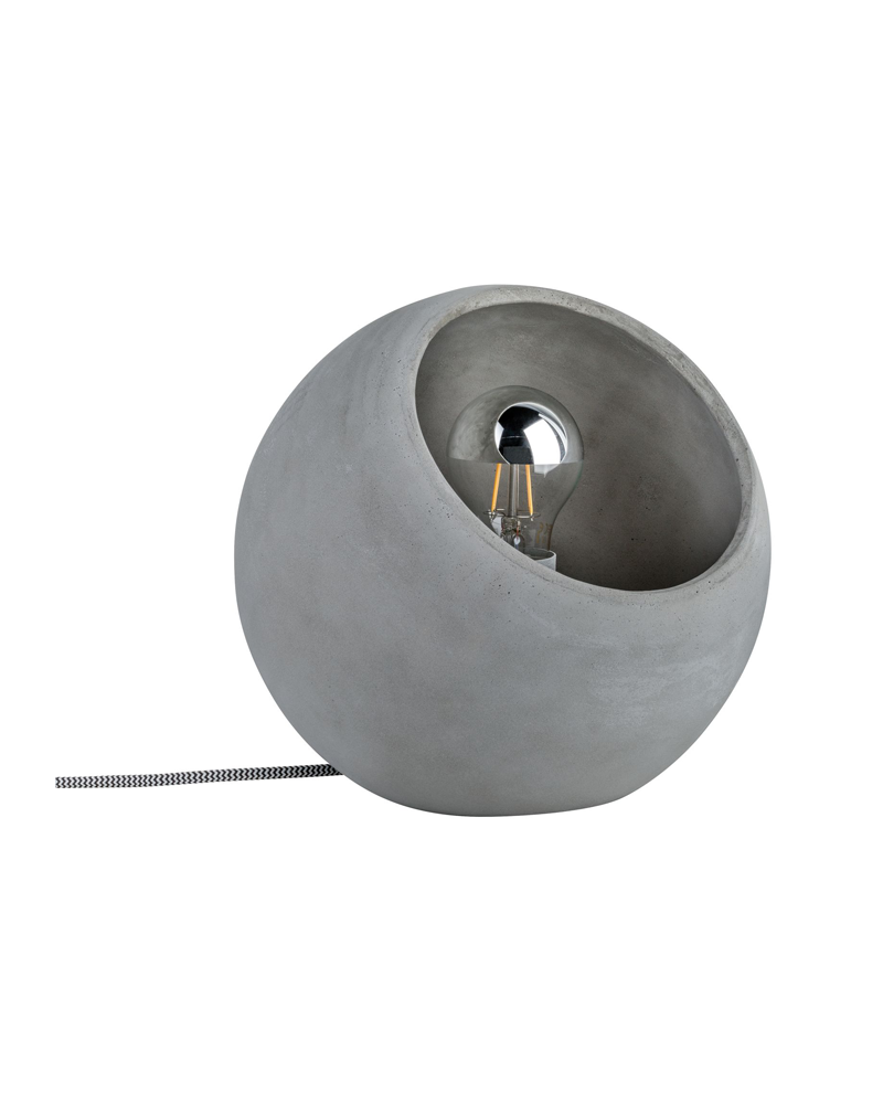 Concrete sphere table lamp 20W E27