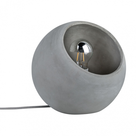 Lámpara de mesa esfera de hormigón 20W E27
