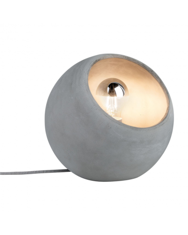Concrete sphere table lamp 20W E27