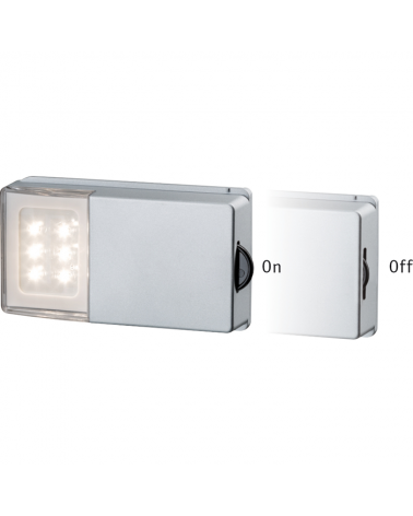 Light for wardrobe or furniture with doors with open or closed door sensor