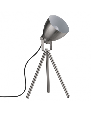 Nickel Satin Table Lamp with Three Legs 20W E27