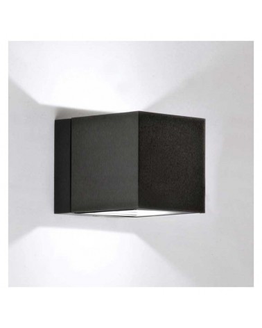 Wall light lower and upper light 8cm aluminum cube 2xLED 7W 2700K 665Lm
