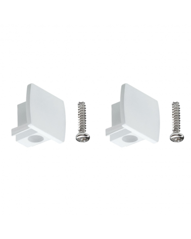 Set of 2 rail end caps