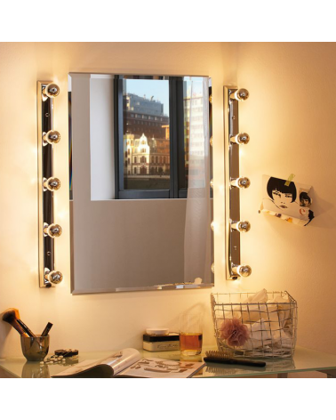 Wall light Hollywood for mirror chrome finish with 5x40W E14 with switch