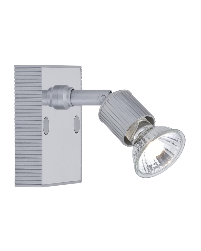 Wall light square mirror base GU10 1x50W includes bulb