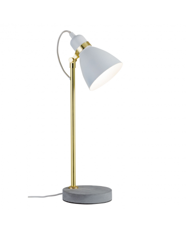 Table lamp 50cm nordic style 20W E27 light grey finish cement base gold shaft