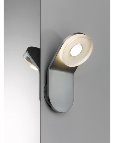 Bathroom wall light IP44 LED 4.5W satin aluminum