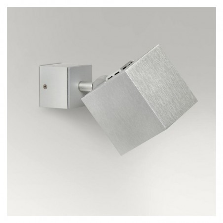 Wall light 8cm cube shape LED 2700K 956Lm dimmable and oscillating with driver