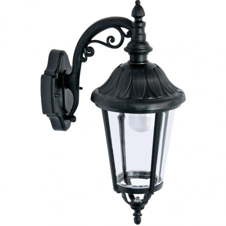 Outdoor wall light IP44 E27 high 52cms, with head downwards