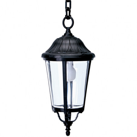 Outdoor hanging lamp lantern IP44 E27 max 75cms Ø 21cms material resistant to corrosion and UV