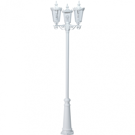 Street lamp IP44 for 3xE27 height 267cm material resistant to corrosion and UV